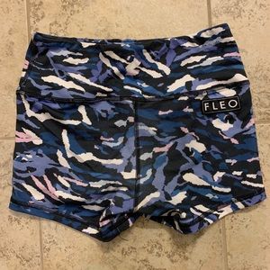 Fleo Blue Camo Power High Rise